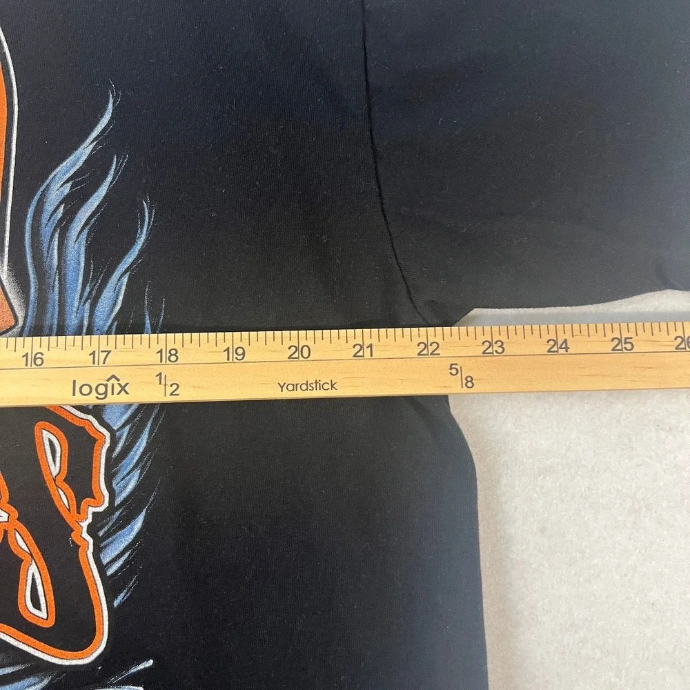 Harley Davidson Stan's Idle Hour Florida Black Biker Tee Graphic Shirt Wings XL - Picture 9 of 9